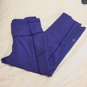Lulu Lemon Cobalt Blue Crop Workout Pants